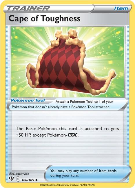 Cape of Toughness - Darkness Ablaze 160/189 Pokémon card