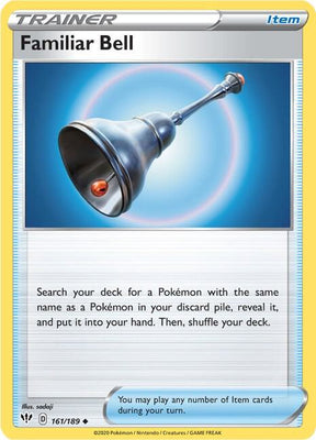 Familiar Bell - Darkness Ablaze 161/189 Pokémon card