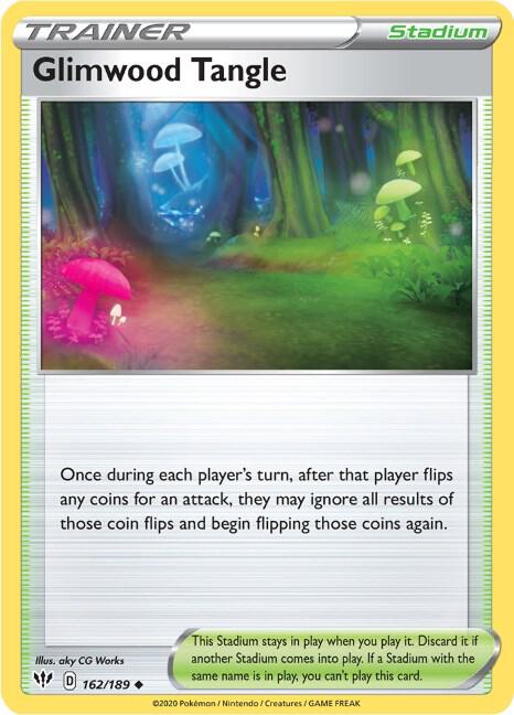 Glimwood Tangle - Darkness Ablaze 162/189 Pokémon card