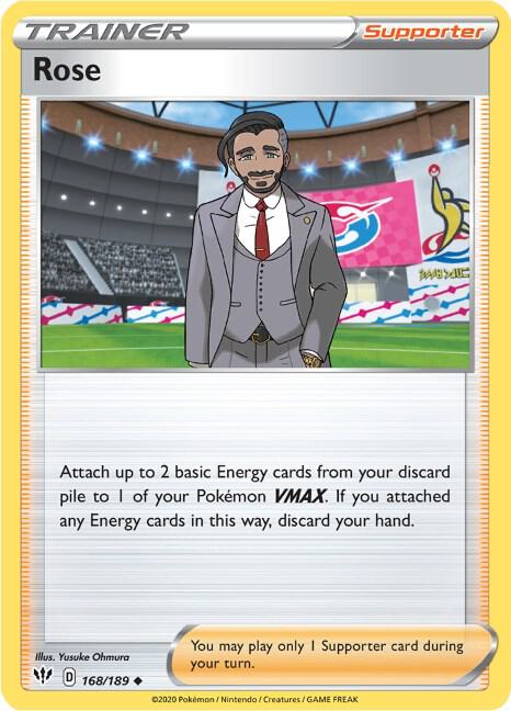Rose - Darkness Ablaze 168/189 Pokémon card