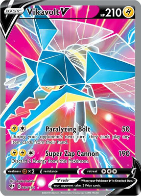 Vikavolt V (Full Art) - Darkness Ablaze 180/189 Pokémon card