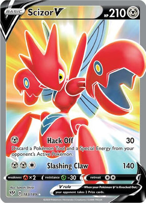 Scizor V (Full Art) - Darkness Ablaze 183/189 Pokémon card