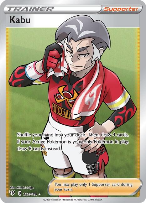 Kabu (Full Art) - Darkness Ablaze 186/189 Pokémon card