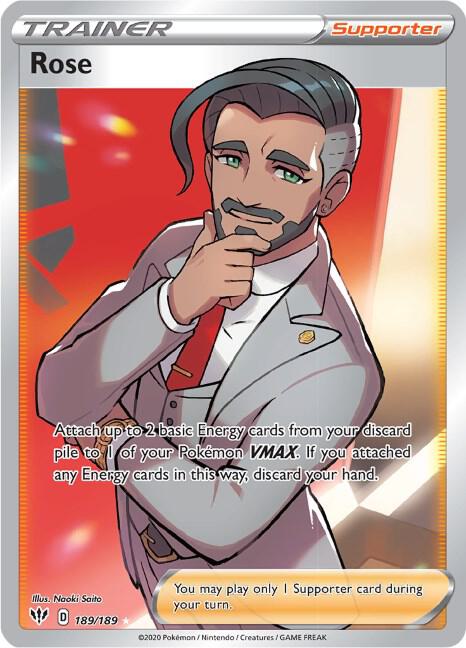 Rose (Full Art) - Darkness Ablaze 189/189 Pokémon card