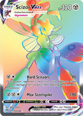 Scizor VMAX (Secret) - Darkness Ablaze 193/189 Pokémon card