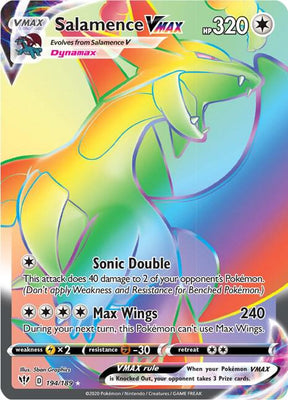 Salamence VMAX (Secret) - Darkness Ablaze 194/189 Pokémon card