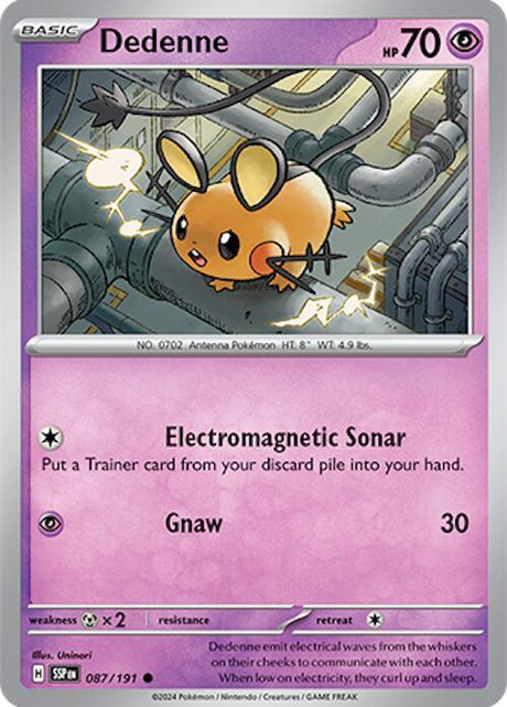 Dedenne 087/191 - Pokemon TCG Surging Sparks card