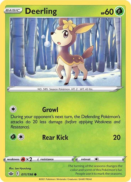 Deerling 011 - Pokemon TCG Chilling Reign card