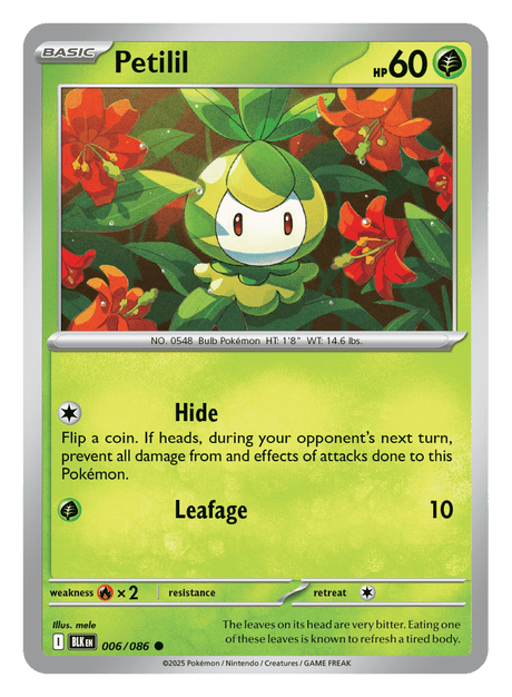 Petilil 006/086 - Pokémon TCG Black Bolt card