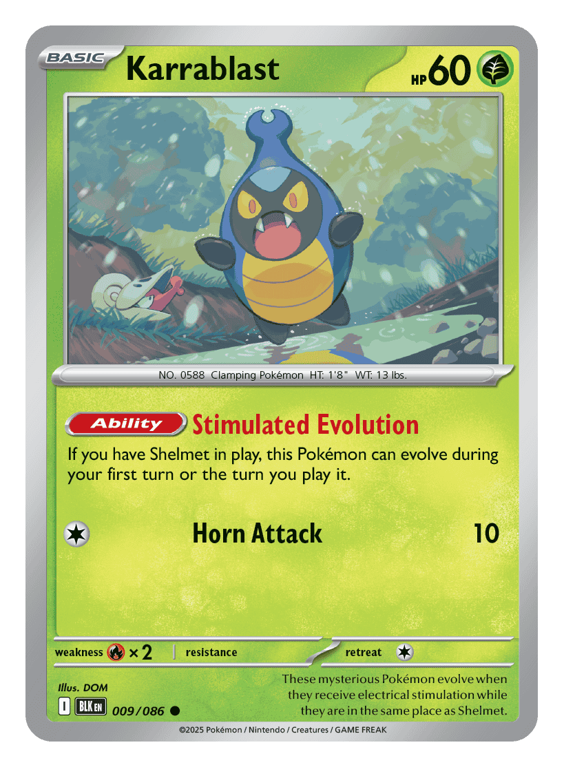Karrablast 009/086 - Pokémon TCG Black Bolt card