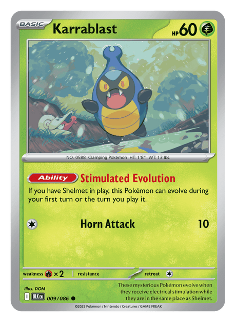 Karrablast 009/086 - Pokémon TCG Black Bolt card