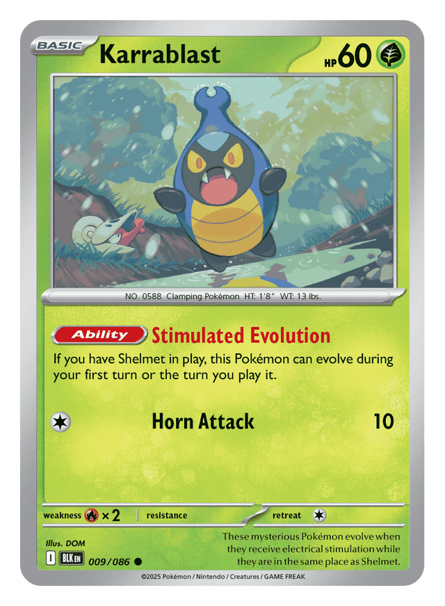 Karrablast 009/086 - Pokémon TCG Black Bolt card