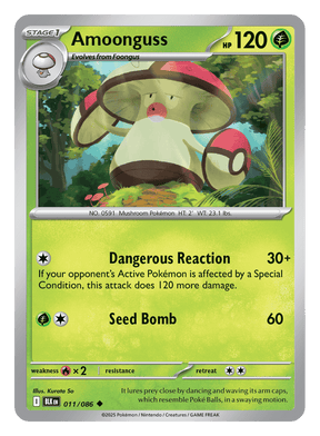 Amoonguss 011/086 - Pokémon TCG Black Bolt card