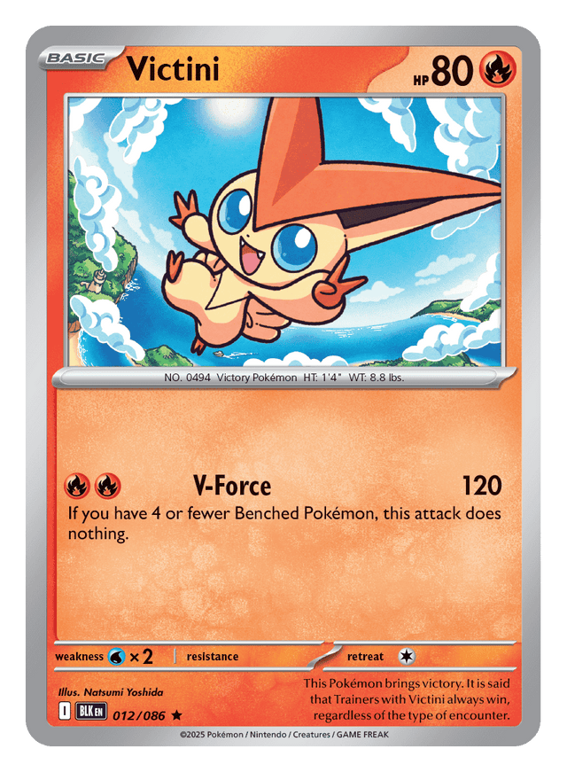 Victini 012/086 - Pokémon TCG Black Bolt card