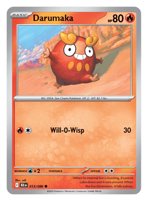 Darumaka 013/086 - Pokémon TCG Black Bolt card