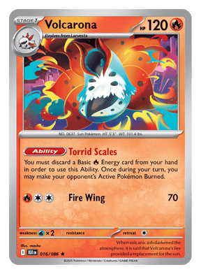 Volcarona 016/086 - Pokémon TCG Black Bolt card
