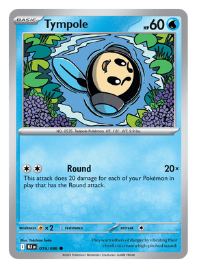 Tympole 019/086 - Pokémon TCG Black Bolt card
