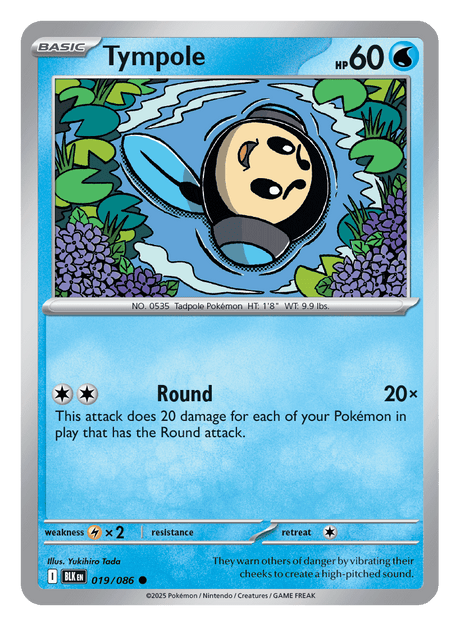 Tympole 019/086 - Pokémon TCG Black Bolt card