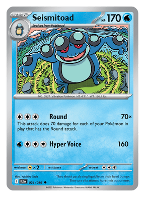 Seismitoad 021/086 - Pokémon TCG Black Bolt card