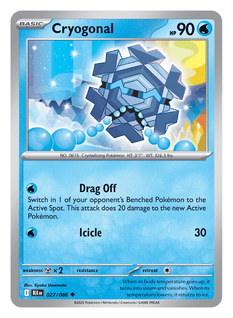 Cryogonal 027/086 - Pokémon TCG Black Bolt card