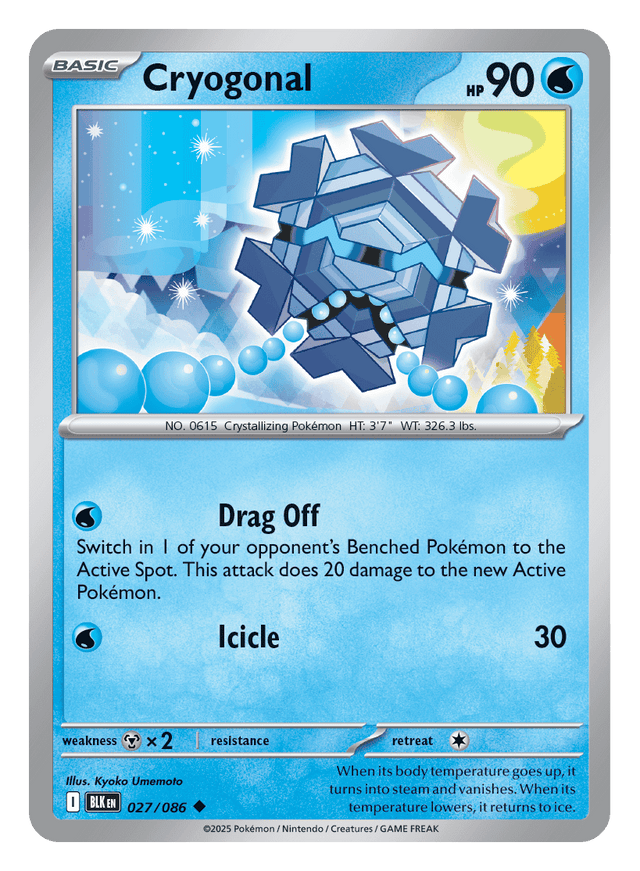 Cryogonal 027/086 - Pokémon TCG Black Bolt card