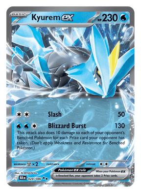 Kyurem ex 028/086 - Pokémon TCG Black Bolt card