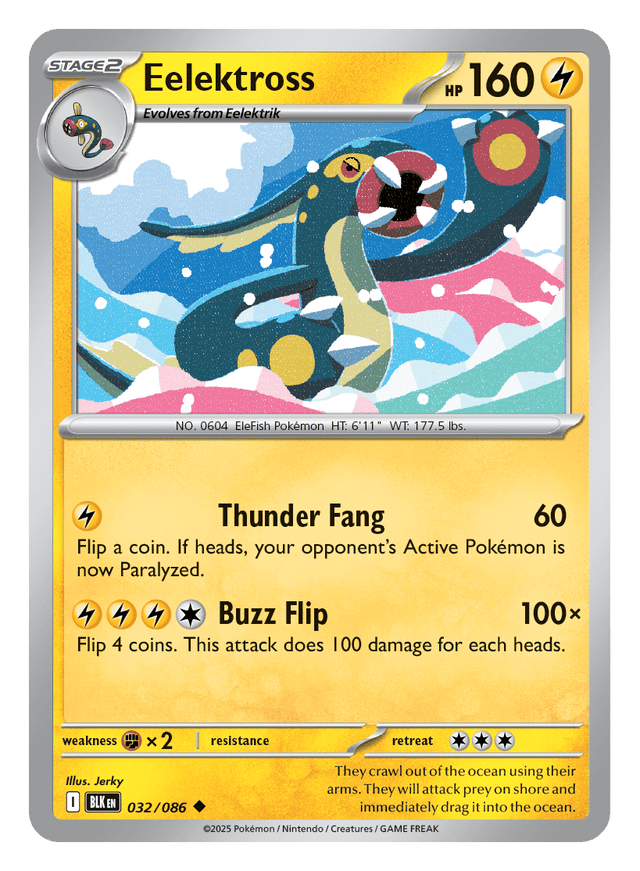 Eelektross 032/086 - Pokémon TCG Black Bolt card
