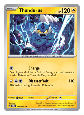 Thundurus 033/086 - Pokémon TCG Black Bolt card