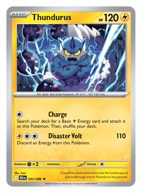 Thundurus 033/086 - Pokémon TCG Black Bolt card