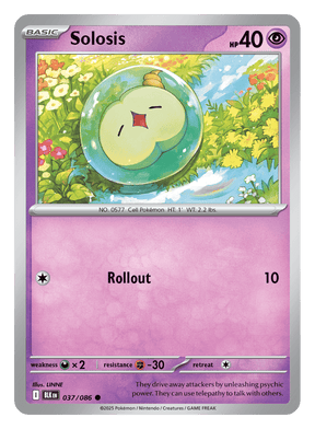 Solosis 037/086 - Pokémon TCG Black Bolt card