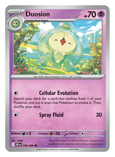 Duosion 038/086 - Pokémon TCG Black Bolt card