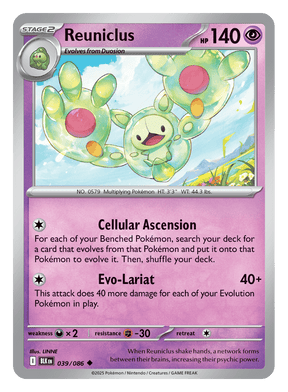 Reuniclus 039/086 - Pokémon TCG Black Bolt card