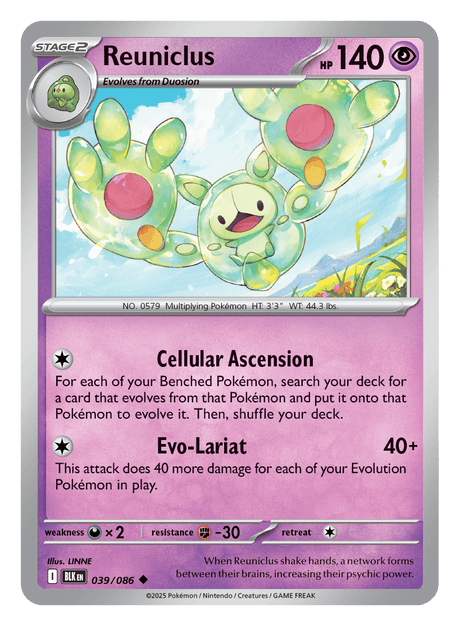 Reuniclus 039/086 - Pokémon TCG Black Bolt card