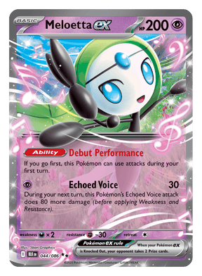 Meloetta ex 044/086 - Pokémon TCG Black Bolt card