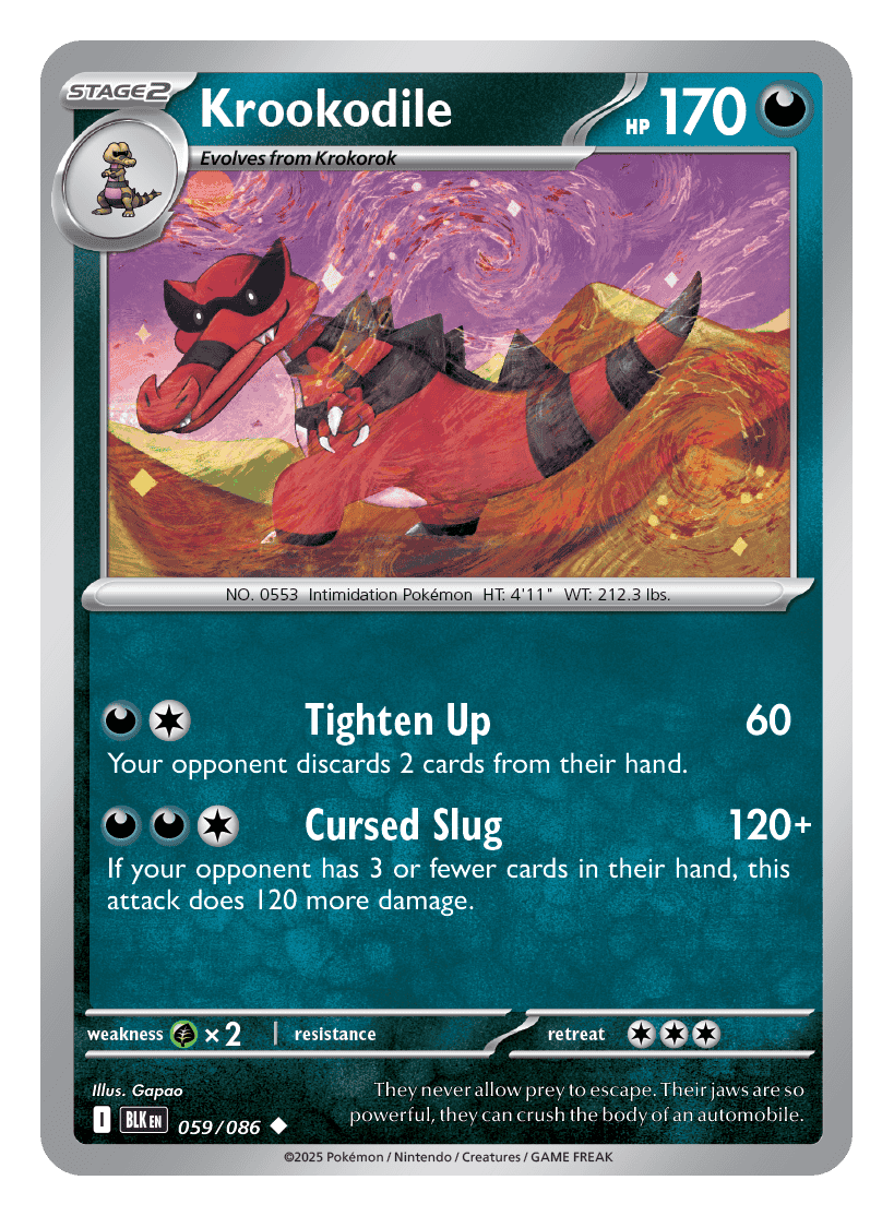 Krookodile 059/086 - Pokémon TCG Black Bolt card