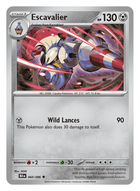Escavalier 060/086 - Pokémon TCG Black Bolt card