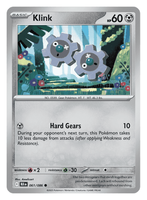 Klink 061/086 - Pokémon TCG Black Bolt card