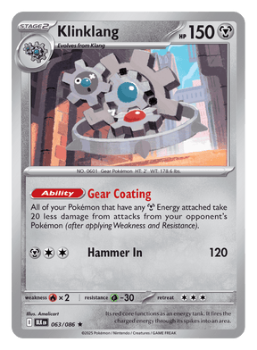 Klinklang 063/086 - Pokémon TCG Black Bolt card