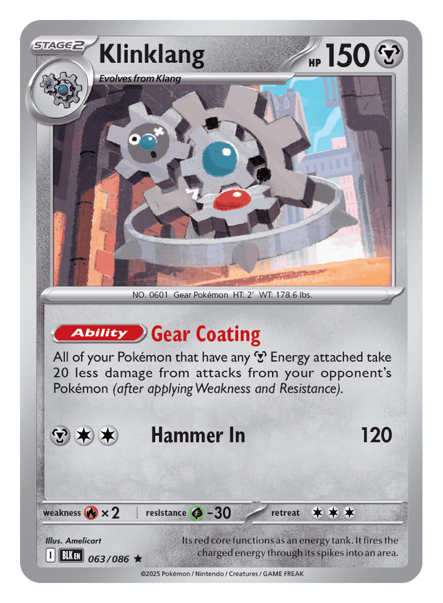 Klinklang 063/086 - Pokémon TCG Black Bolt card