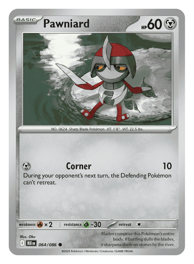 Pawniard 064/086 - Pokémon TCG Black Bolt card