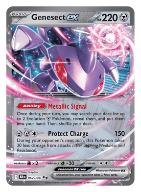 Genesect ex 067/086 - Pokémon TCG Black Bolt card