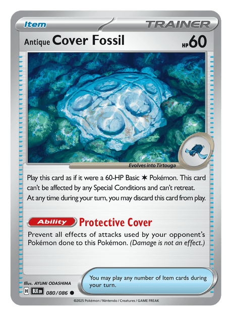 Antique Cover Fossil 080/086 - Pokémon TCG Black Bolt card