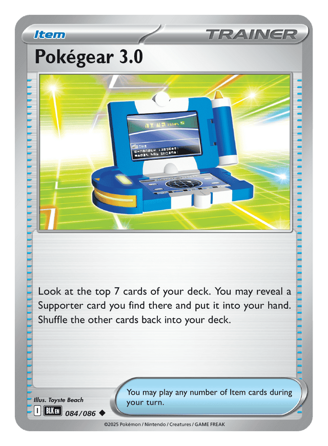 Pokégear 3.0 084/086 - Pokémon TCG Black Bolt card
