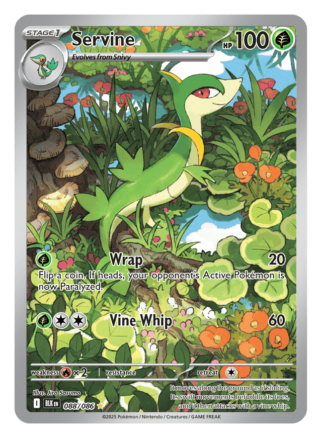 Servine 088/086 - Pokémon TCG Black Bolt card