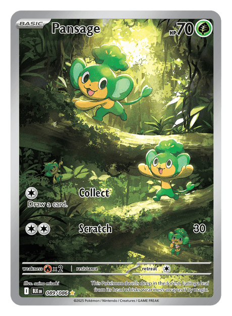 Pansage 089/086 - Pokémon TCG Black Bolt card