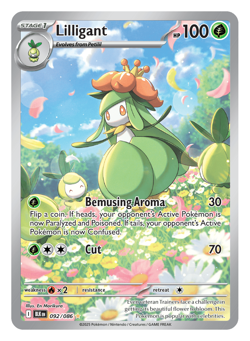 Lilligant 092/086 - Pokémon TCG Black Bolt card