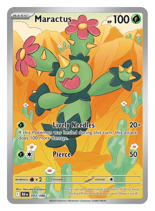 Maractus 093/086 - Pokémon TCG Black Bolt card