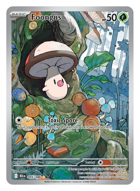 Foongus 095/086 - Pokémon TCG Black Bolt card