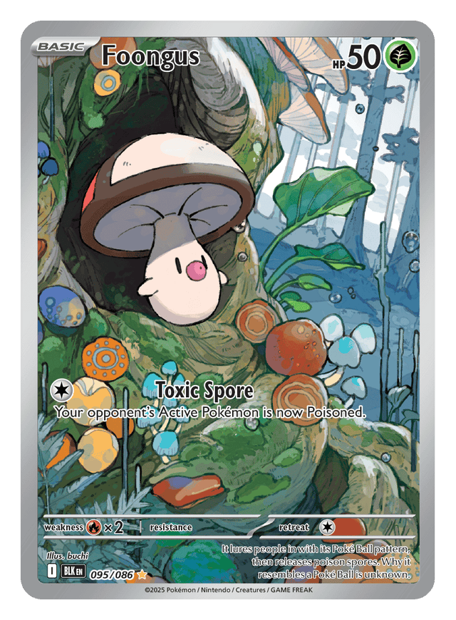 Foongus 095/086 - Pokémon TCG Black Bolt card