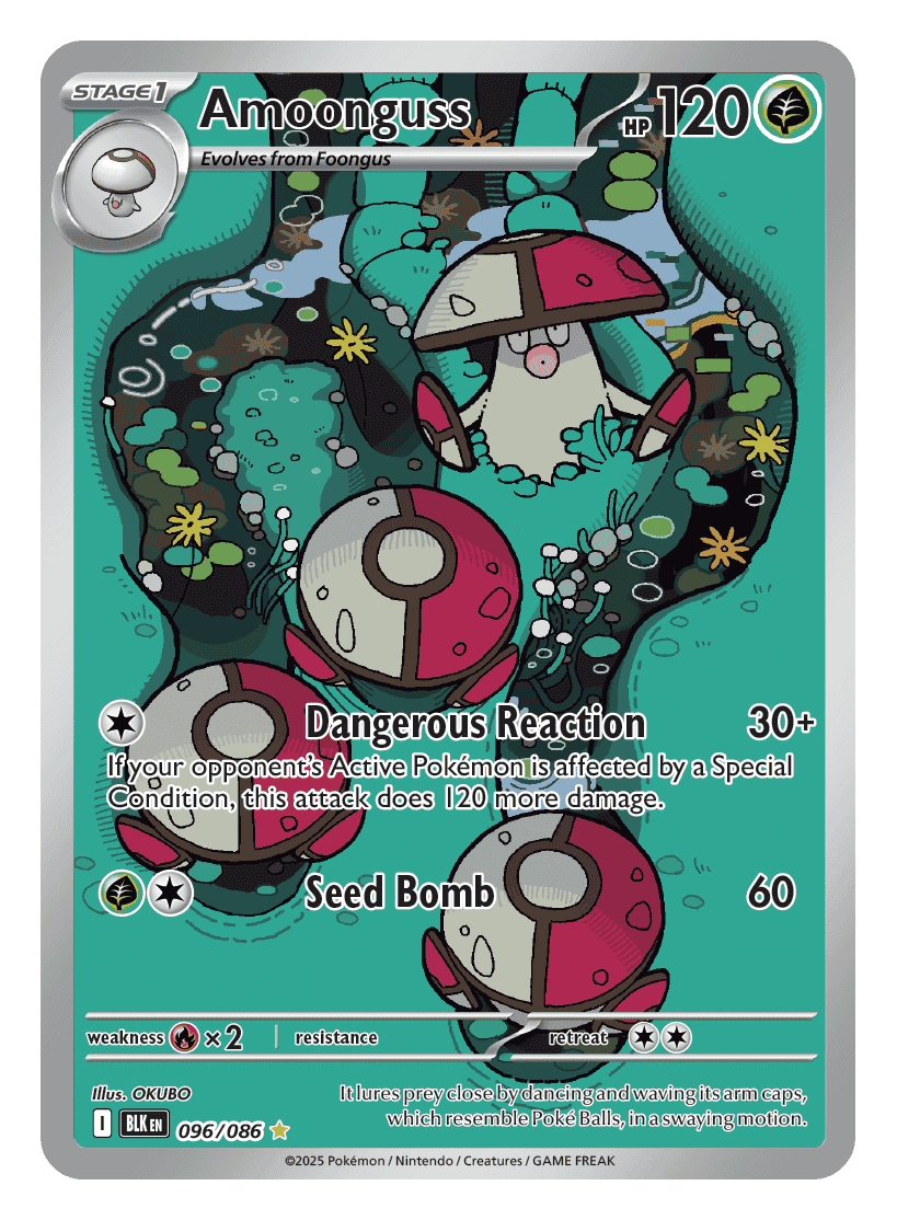 Amoonguss 096/086 - Pokémon TCG Black Bolt card